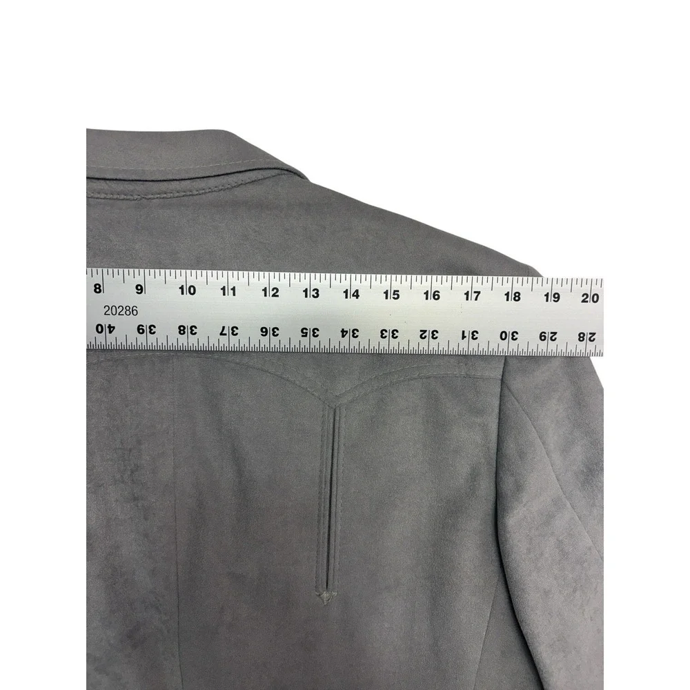 vtg Prestige West 42R Gray Western Blazer Jacket Sport Suit Coat‎ Moleskin USA